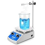 ANZESER Magnetrührer Heizplatte 120x120mm 380°C zum gleichzeitigen...