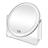 FANCYSEEU 7 Zoll Kosmetikspiegel Makeup Spiegel Doppelseitig mit 1X / 7X...