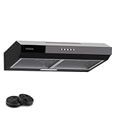 Klarstein Dunstabzugshaube 60cm, Abluft-Dunstabzugshaube mit...