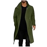 Jamicy Wintermantel Herren Lange Mantel Warme Übergangsjacke Casual...