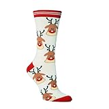 Hsternexy Weihnachts Socken Damen Herren, Unisex Bunte Kuschelsocken für...
