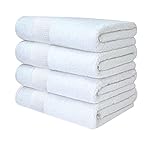 Pacific Linens Badetücher, 68,6 x 137,2 cm, 4er Pack Luxuriöse 100%...