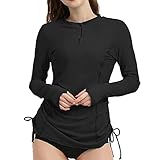 LilyCat Damen Rashguard Langarm Sonnenschutz Kleidung halber...