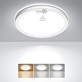 Matane LED Deckenleuchte mit Bewegungsmelder, 18W Deckenlampe...