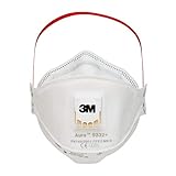 3M Aura 9332+, FFP3 Atemschutz-Maske mit Ventil, für Dämmstoffe und...