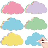 Wolken Moderationskarten, 50 Stück Moderationskarten Set, 5 Farben...