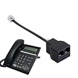 Phone Jack Splitter, Two-Way Telephone Cord Converter, Duals Port Adapter...