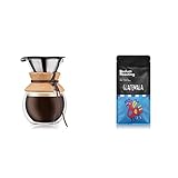 Bodum Pour Over Kaffeebereiter mit permanentfilter, Glas, Beige, 16.2 x...