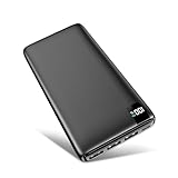 Power Bank 26800mAh Externer Akku: Riapow Powerbank 3A Schnelles Aufladen...