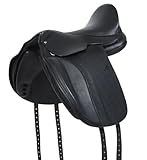 A&M Reitsport Baumloser VSD Sattel 1148 aus Leder, mit Klettkissen...
