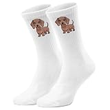 epicsocks Dackelliebe Beiger Dackel Socken in 42-46 im Paar lustige epische...