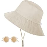 Sonnenhut Baby, UV Schutz UPF 50+ Breiter Krempe Fischerhut Kinder mit...