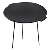 VANCHEMO Grillplatte Gusseisen mit 3 Beinen Grillpfanne Dutch Oven...