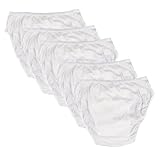 COLLBATH 5 Stück Einweg Herren Unterhosen aus Baumwolle Pack XXXL Weiß...