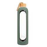 for you Nachhaltige Trinkflasche green olive | 1000ml aus Glas mit...
