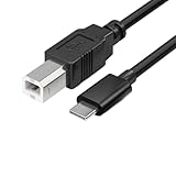Criprix USB-Druckerkabel, 3 m, USB C auf USB B Druckerkabel, kompatibel mit...