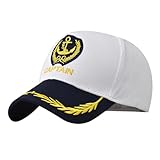 jojofuny Captain Hat Baseball Cap: Sailor Ship Cap Boat Hat Nautical Marine...