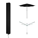 JKITNHJOT Wäschespinne Schutzhülle 160x15x15cm – wasserdichte Abdeckung...