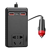 Kfz-Wechselrichter, 150 W, kompakt, Dual USB/Typ-C 5 V, 2,4 A, intelligente...