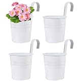 TYSM-CC 4 Stück Metall-Blumentopf, Blumenampel für Pflanzen, Blumentöpfe...