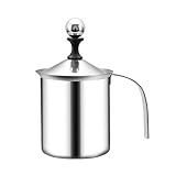 SAGELSHN Milchaufschäumer Latte Handpumpen-Milchaufschäumer, Manuell...