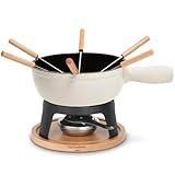 La Fonderie 1890 Fondue-Set aus Gusseisen für 6 Personen Mont Blanc,...