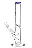 Heisenberg Glasbong Player 40cm Blue Line 18,8 Schliff Wasserpfeife NS19...
