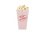 Henbrandt 10 Stück Popcorn Boxen Popcorntüten Rot, Pappe für Snacks...