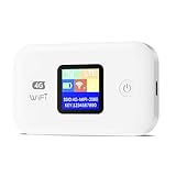 JICICUXI Mobiler WLAN Router,4G Tragbarer WiFi Mobiler Hotspotunterstützt...