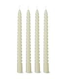 flature Spiralkerzen gedrehte Deko Kerzen - Twisted Candles 4er Pack...