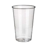 Papstar Plastikbecher / Kunststoffbecher 0.3 l transparent (100 Stück) ø...