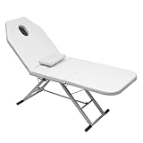 QUSYZD Klappbarer Massagetisch, Massagebank, Kosmetikstuhl, 3 Zonen,...