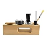 Kaffeepulvernadel, Kaffee-Ausrüstungs-Set, Holzstampfstation,...