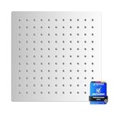 Ibergrif M20292 Regendusche Duschkopf 8 Zoll, Quadrat Regenduschkopf...