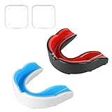 Flintronic Sport Zahnschutz, Sport Mundschutz, 2 Stück Mundschutz Boxen,...
