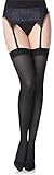 Merry Style Damen Mikrofaser Strapsstrümpfe MS 799 40 DEN (Schwarz, M-L...