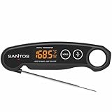 SANTOS Rapid-Read BBQ-Thermometer – Digitales Einstichthermometer mit...