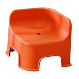 Milageto Kleiner Hocker, Töpfchenhocker, Orange, ergonomisch, bequem,...