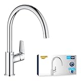 GROHE StartEdge, Küchenarmatur mit hohem Auslauf (Wasserhahn für die...