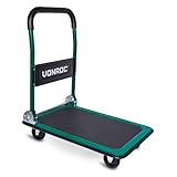 VONROC Plattformwagen klappbar 150kg - Rollwagen als Transporthilfe -...