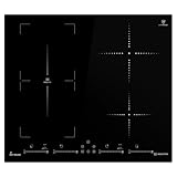 Induktionskochfeld 60 cm | Autark | Rahmenlos | 4 Zonen | 9 Stufen |...