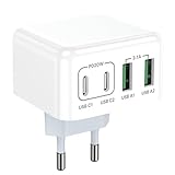 USB C Ladegerät, Aioneus 40W 4 Ports Mehrfach Ladegerät,...