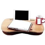 LULUMAIC Schreibtische, gepolsterter Tabletttisch mit Kartensteckplatz,...
