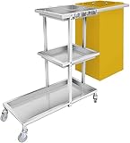 Kommerzieller Hausmeisterwagen, robuster Rollwagen für Hotel, Supermarkt,...