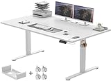 Devoko Schreibtisch Höhenverstellbar Elektrisch 160x80cm mit...