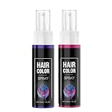 Purple Hair Spray Colour for Kids Women, Lilas Blau und Rot Temporäres...