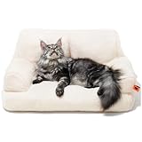 MEWOOFUN groß Katzenbett kleines Hundesofa Flauschig und waschbar...
