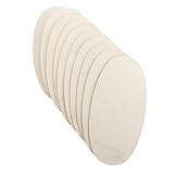 OFFIGAM 10Stücke Holzscheiben Ovales DIY Holzchips für Handwerk...
