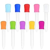 10 Stück Pipette Plastik Pipette 5ml Dropper Tropfer Transparente...