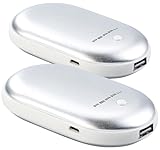 PEARL Akku Handwärmer: 2er-Set 2in1-Powerbanks mit Handwärmer, 4.000 mAh,...